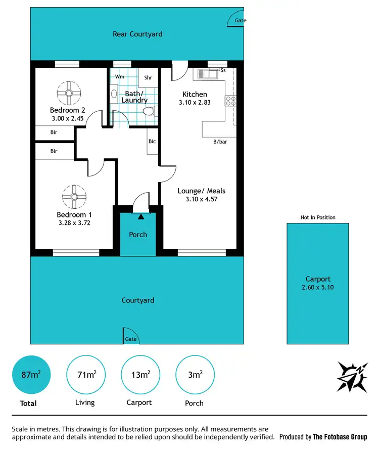 Floorplan of Homely unit listing, 3/40 Clark Avenue, Glandore SA 5037