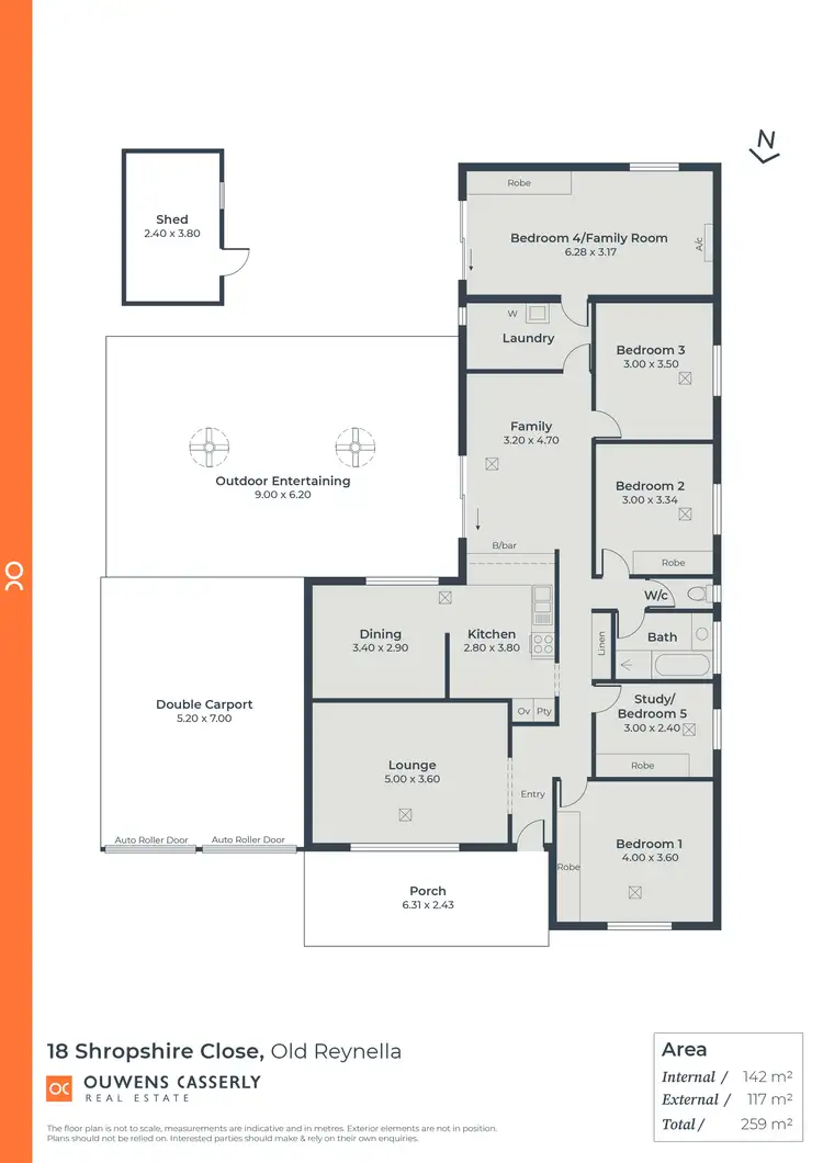 Floorplan of Homely house listing, 18 Shropshire Close, Old Reynella SA 5161