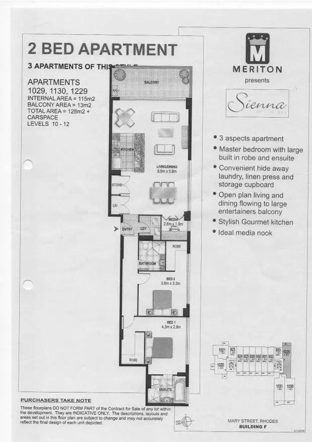 Floorplan of Homely apartment listing, 1229/4 Marquet Street, Rhodes NSW 2138