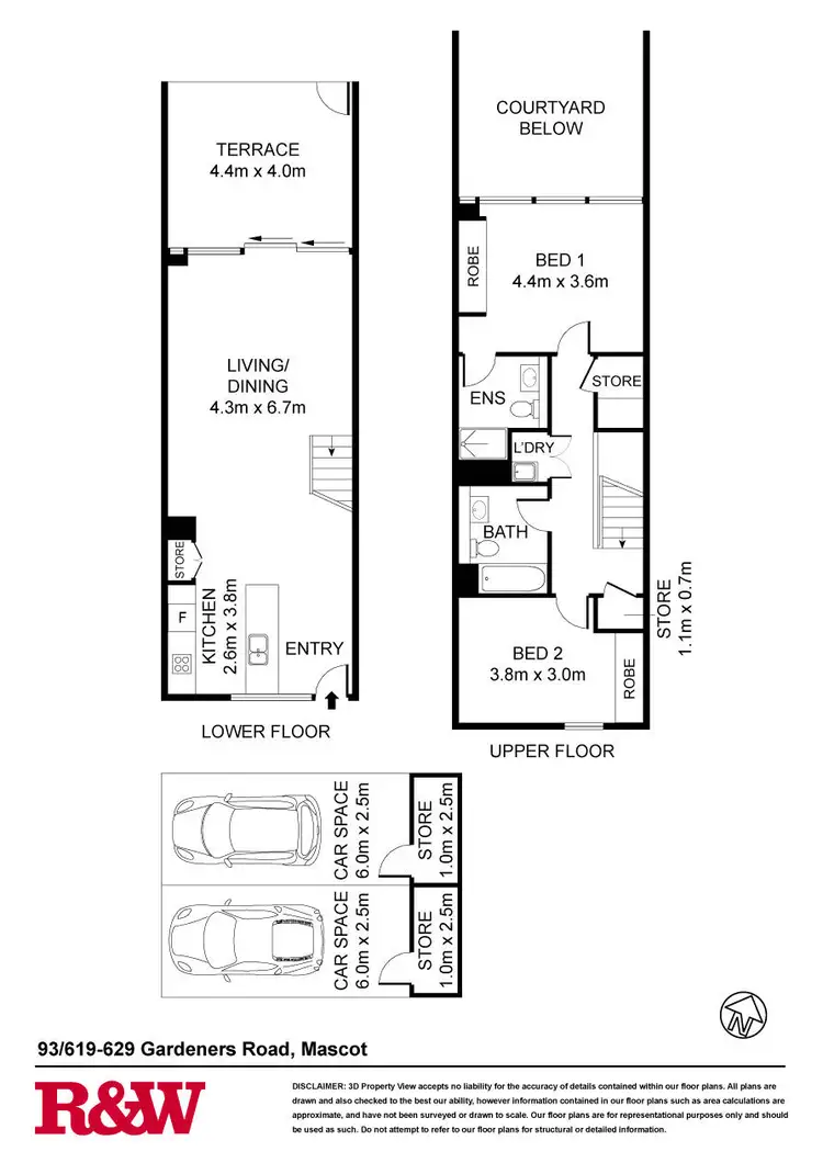 Floorplan of Homely apartment listing, 93/619-629 Gardeners Road, Mascot NSW 2020