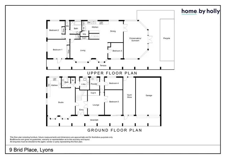Floorplan of Homely house listing, 9 Brid Place, Lyons ACT 2606