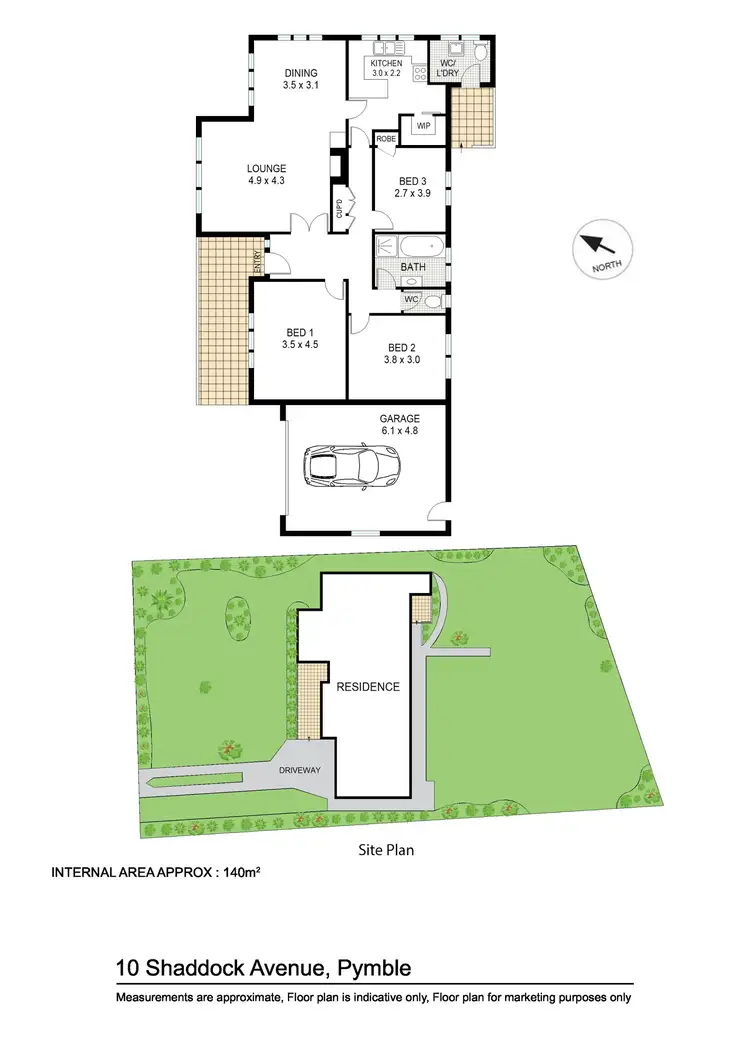 Floorplan of Homely house listing, 10 Shaddock Avenue, Pymble NSW 2073