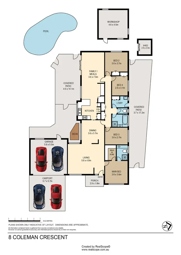 Floorplan of Homely house listing, 8 Coleman Crescent, Springwood QLD 4127