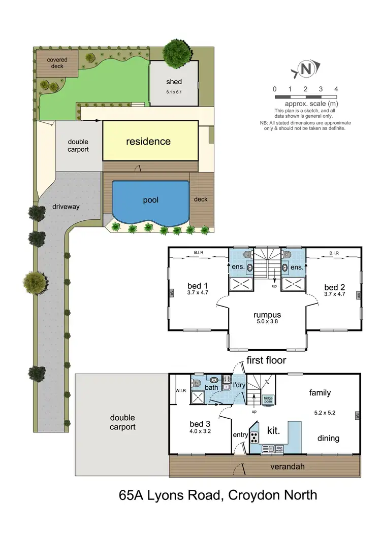 Floorplan of Homely house listing, 65A Lyons Road, Croydon North VIC 3136