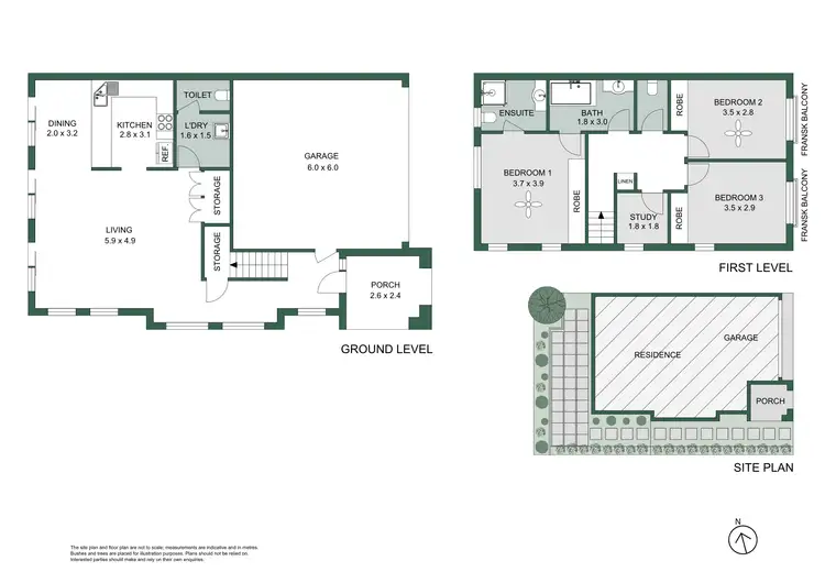 Floorplan of Homely townhouse listing, 1/364-368 Galston Road, Galston NSW 2159