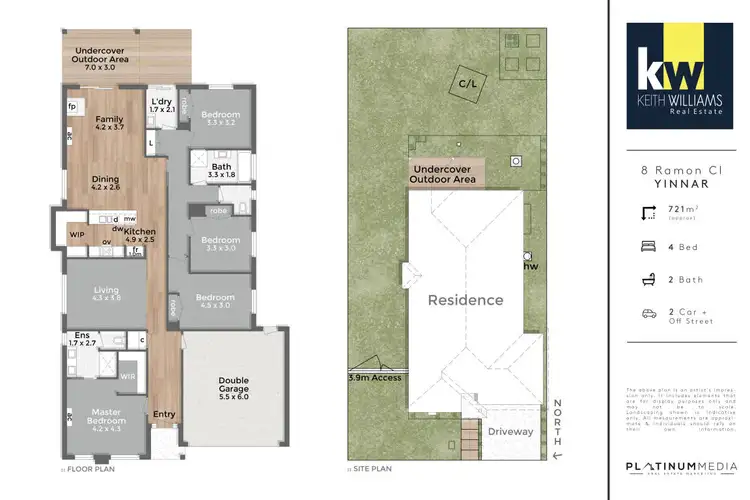 Floorplan of Homely house listing, 8 Ramon Close, Yinnar VIC 3869