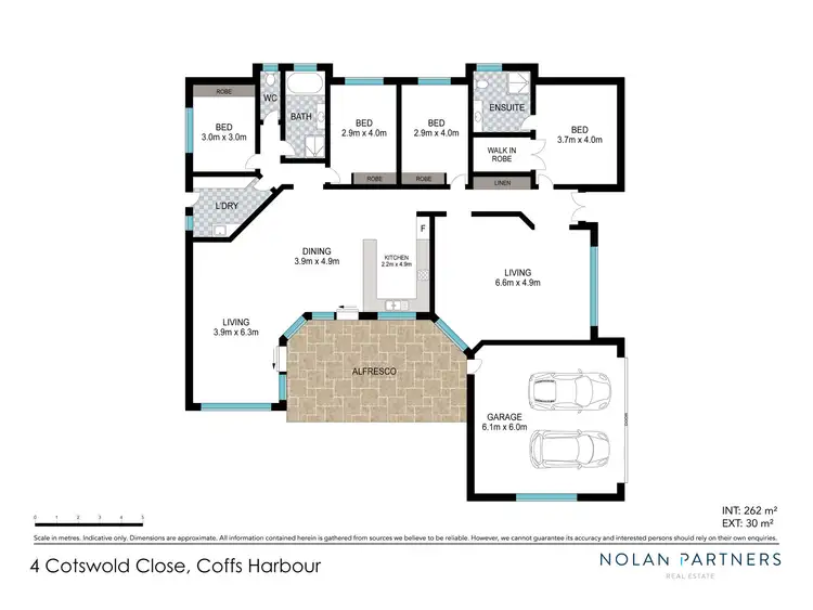 Floorplan of Homely house listing, 4 Cotswold Close, Coffs Harbour NSW 2450