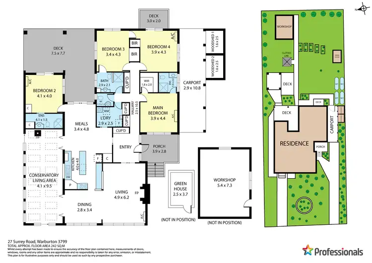 Floorplan of Homely house listing, 27 Surrey Road, Warburton VIC 3799