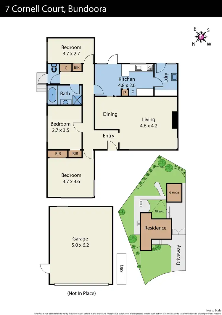 Floorplan of Homely house listing, 7 Cornell Court, Bundoora VIC 3083