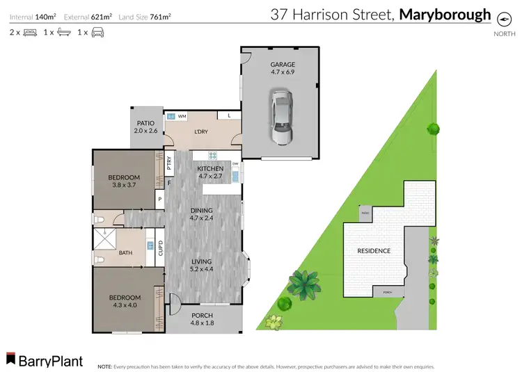 Floorplan of Homely house listing, 37 Harrison Street, Maryborough VIC 3465