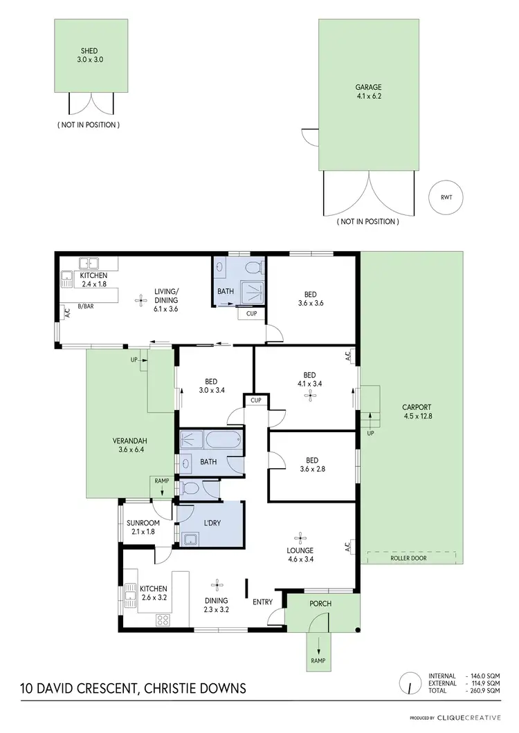Floorplan of Homely house listing, 10 David Crescent, Christie Downs SA 5164
