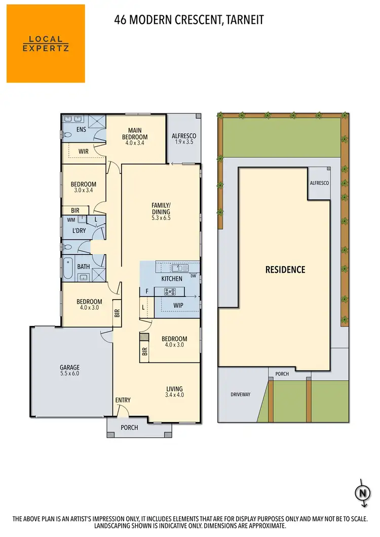 Floorplan of Homely house listing, 46 Modern Crescent, Tarneit VIC 3029