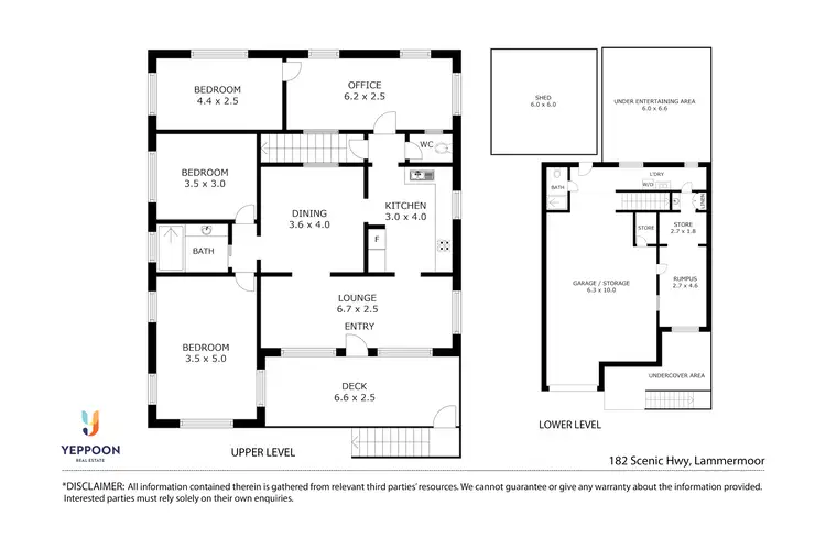 Floorplan of Homely house listing, 182 Scenic Highway, Lammermoor QLD 4703