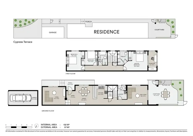 Floorplan of Homely semi-detached listing, 1/150 Cypress Terrace, Palm Beach QLD 4221