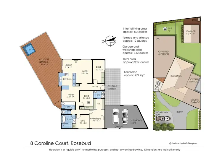 Floorplan of Homely house listing, 8 Caroline Court, Rosebud VIC 3939