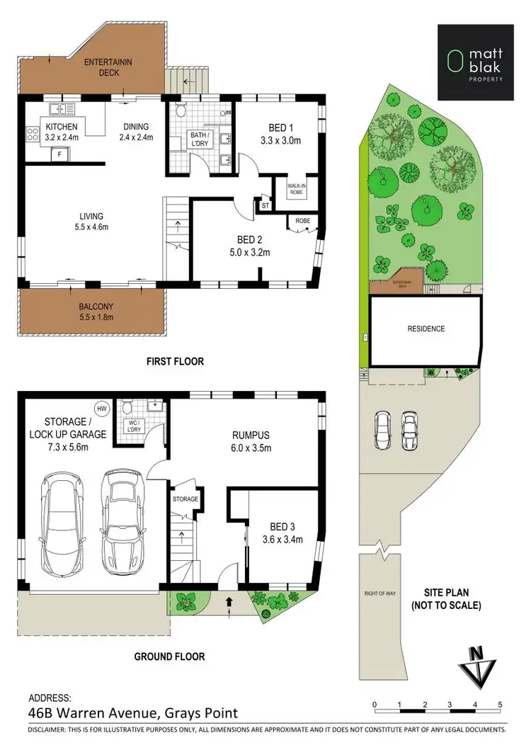 Floorplan of Homely house listing, 46B Warren Avenue, Grays Point NSW 2232