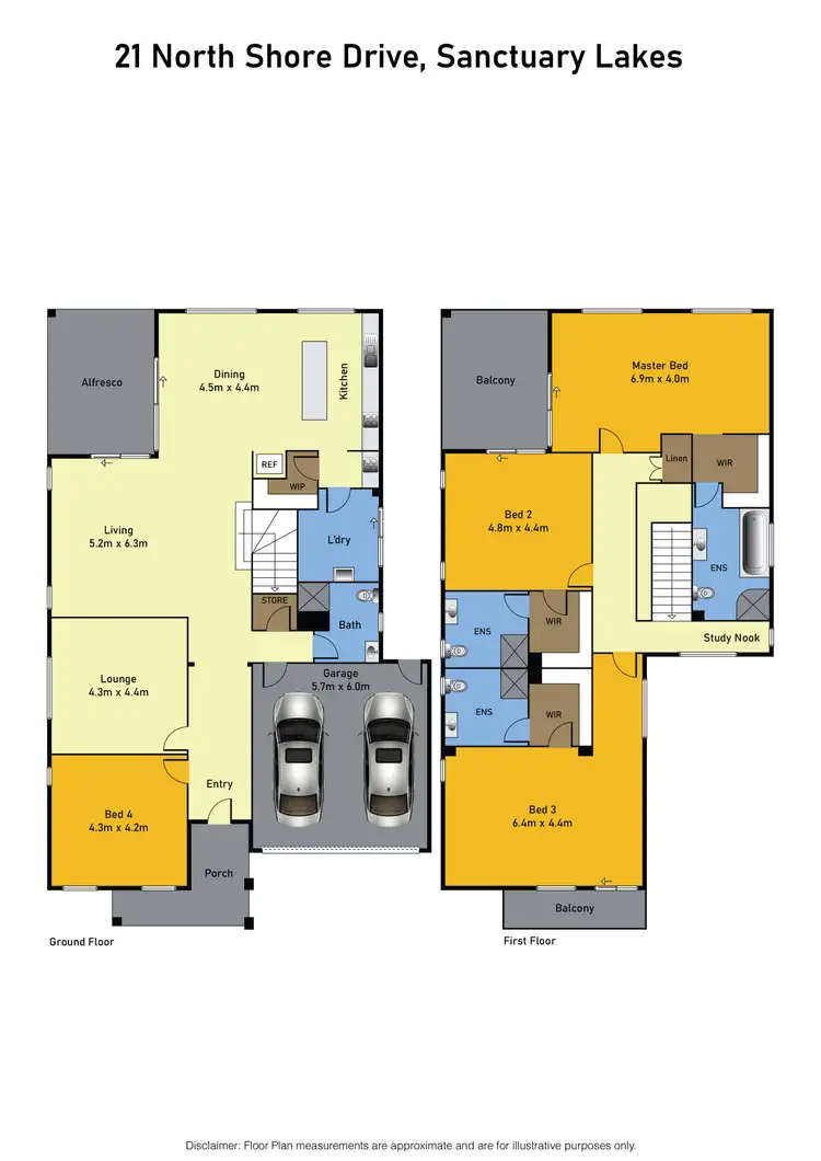 Floorplan of Homely house listing, 21 North Shore Drive, Point Cook VIC 3030