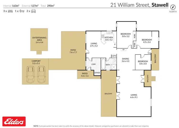 Floorplan of Homely house listing, 21 William Street, Stawell VIC 3380