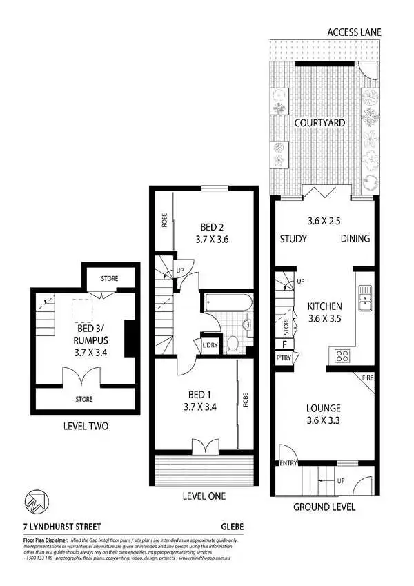 Floorplan of Homely house listing, 7 Lyndhurst Street, Glebe NSW 2037