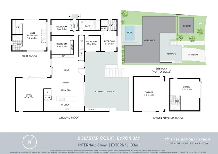 Floorplan of Homely house listing, 2 Seastar Court, Byron Bay NSW 2481