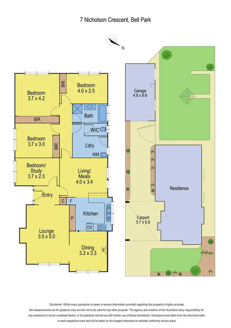 Floorplan of Homely house listing, 7 Nicholson Crescent, Bell Park VIC 3215