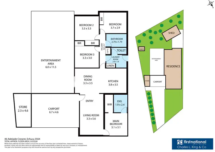 Floorplan of Homely house listing, 46 Adelaide Crescent, Echuca VIC 3564