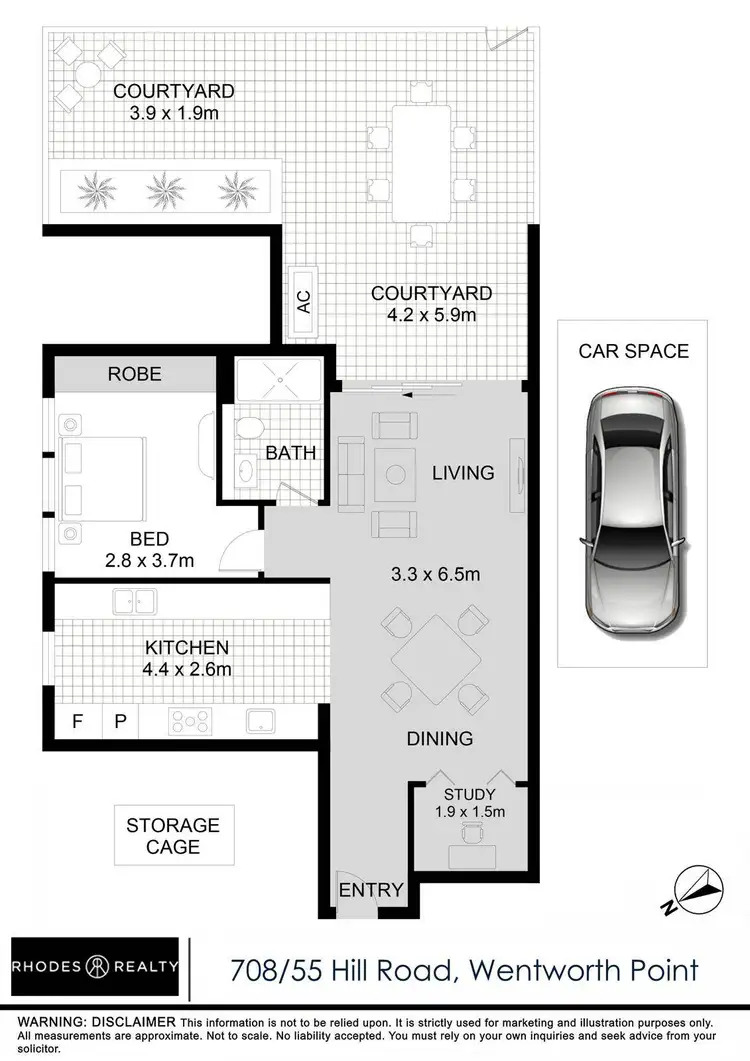 Floorplan of Homely apartment listing, 708/55 Hill Road, Wentworth Point NSW 2127
