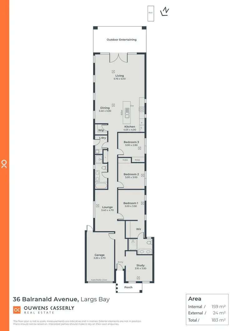 Floorplan of Homely house listing, 36 Balranald Avenue, Largs Bay SA 5016