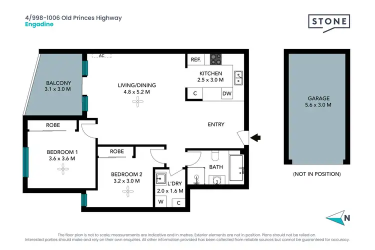 Floorplan of Homely unit listing, 4/998-1006 Old Princes Highway, Engadine NSW 2233