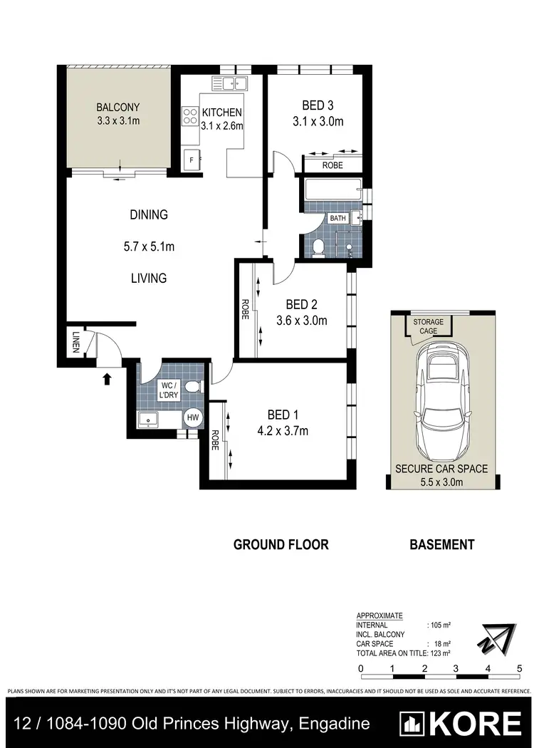 Floorplan of Homely apartment listing, 12/1084-1090 Old Princes Highway, Engadine NSW 2233