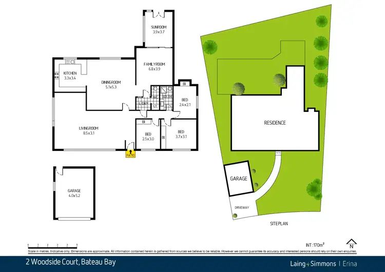 Floorplan of Homely house listing, 2 Woodside Court, Bateau Bay NSW 2261