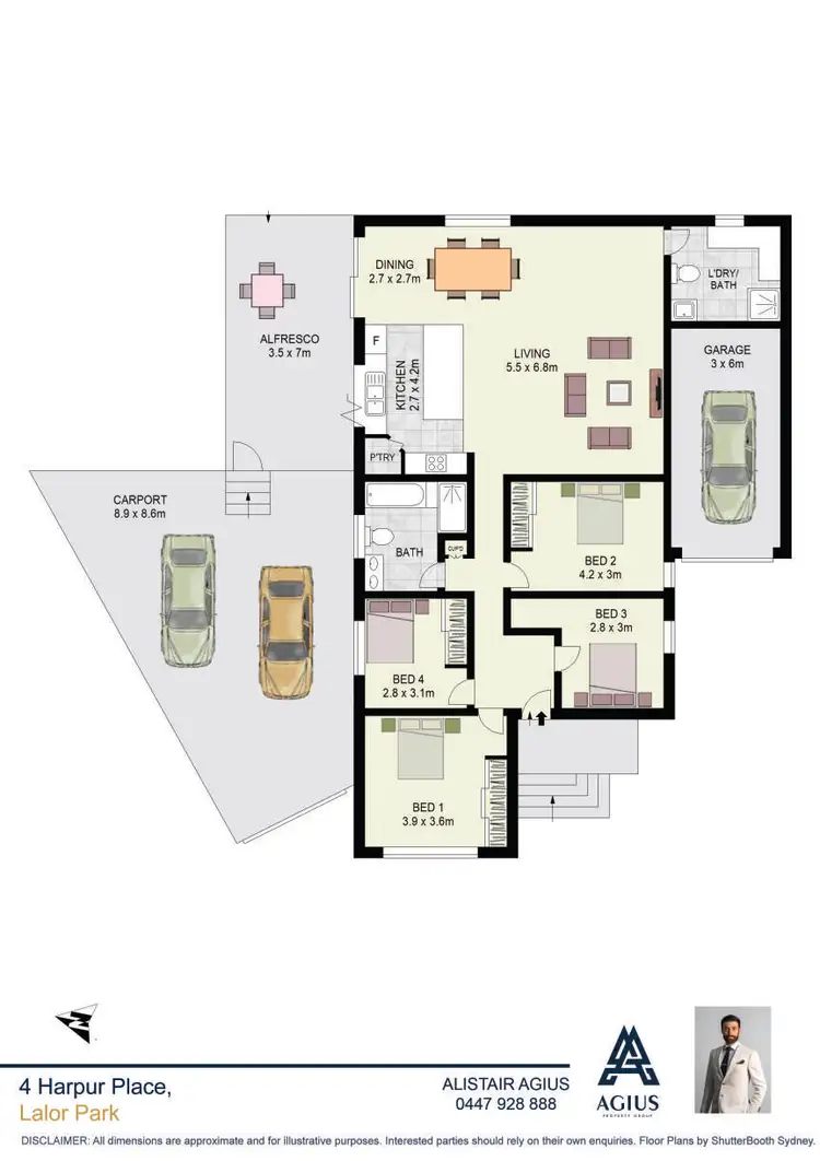 Floorplan of Homely house listing, 4 Harpur Place, Lalor Park NSW 2147