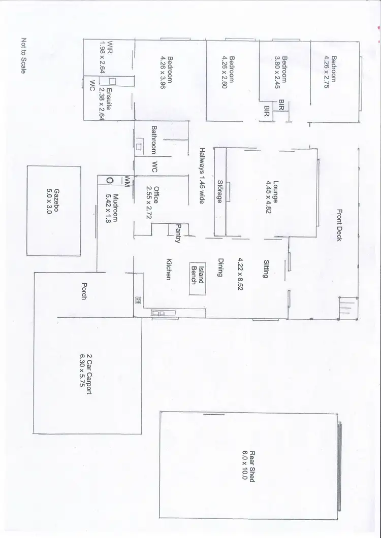 Floorplan of Homely rural property listing, 16 High Street, Wedderburn VIC 3518