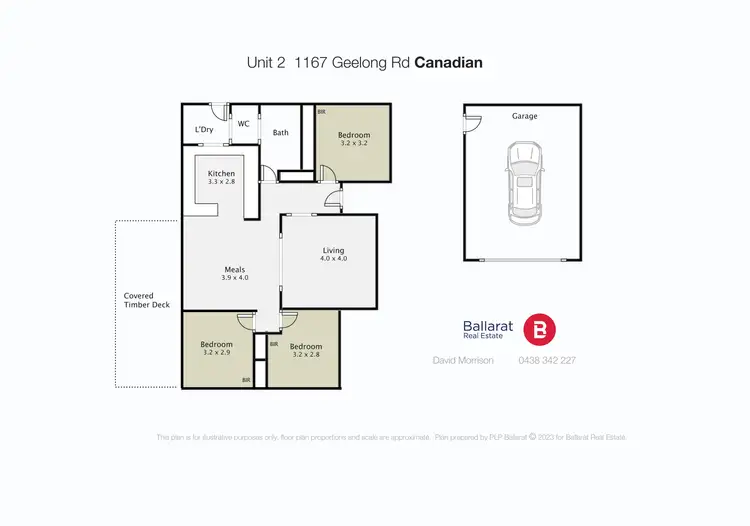 Floorplan of Homely unit listing, 2/1167 Geelong Road, Mount Clear VIC 3350