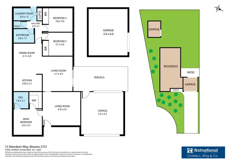 Floorplan of Homely house listing, 13 Aberdeen Way, Moama NSW 2731