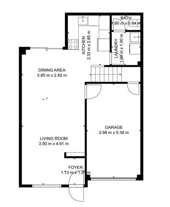 Floorplan of Homely townhouse listing, 5/39 River Road, Bundamba QLD 4304