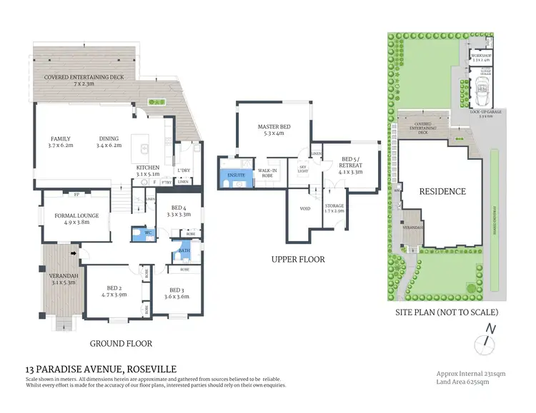 Floorplan of Homely house listing, 13 Paradise Avenue, Roseville NSW 2069