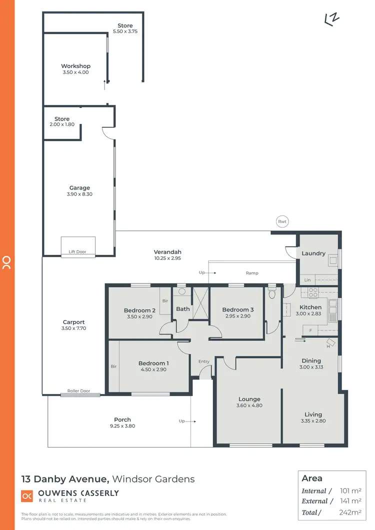 Floorplan of Homely house listing, 13 Danby Avenue, Windsor Gardens SA 5087