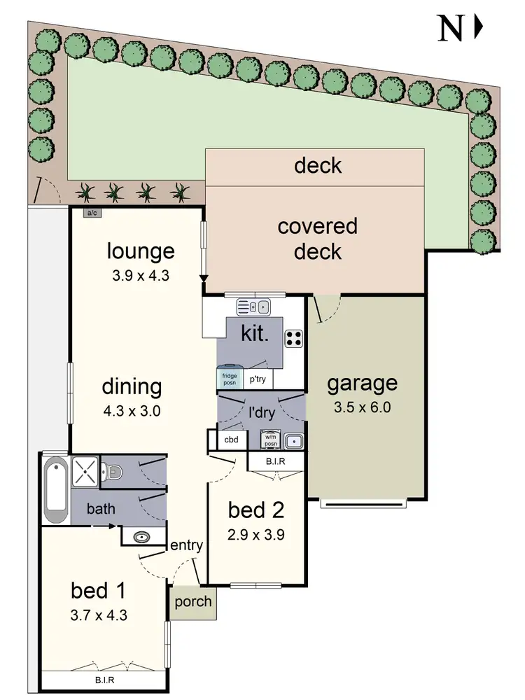 Floorplan of Homely unit listing, 4/180 Dorset Road, Croydon VIC 3136