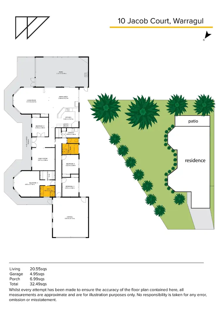 Floorplan of Homely house listing, 10 Jacob Court, Warragul VIC 3820