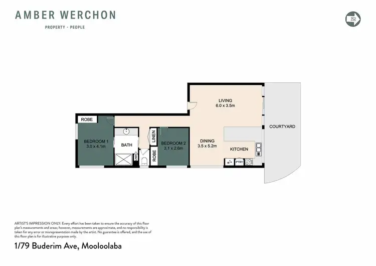 Floorplan of Homely apartment listing, 1/79 Buderim Avenue, Mooloolaba QLD 4557