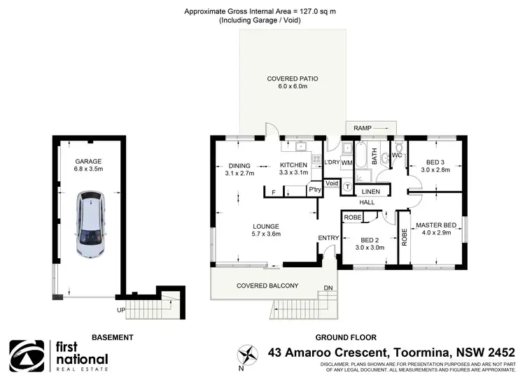 Floorplan of Homely house listing, 43 Amaroo Crescent, Toormina NSW 2452