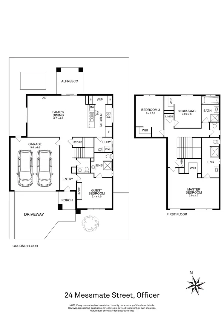 Floorplan of Homely house listing, 24 Messmate Street, Officer VIC 3809