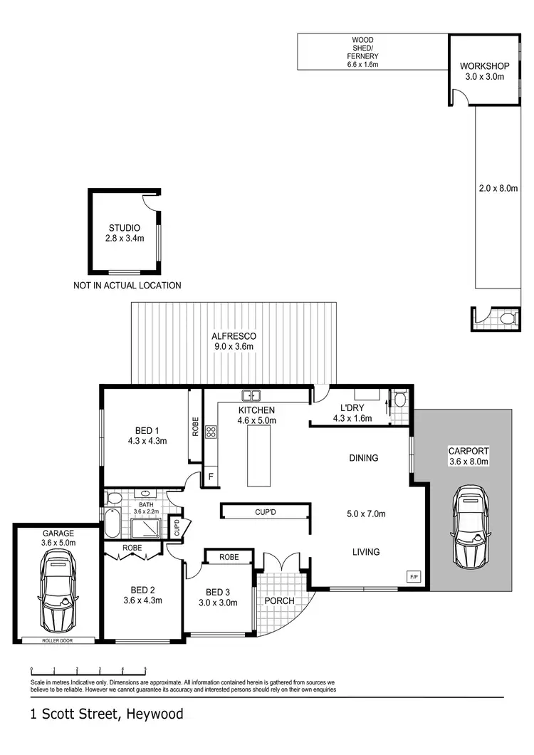 Floorplan of Homely house listing, 1 Scott Street, Heywood VIC 3304