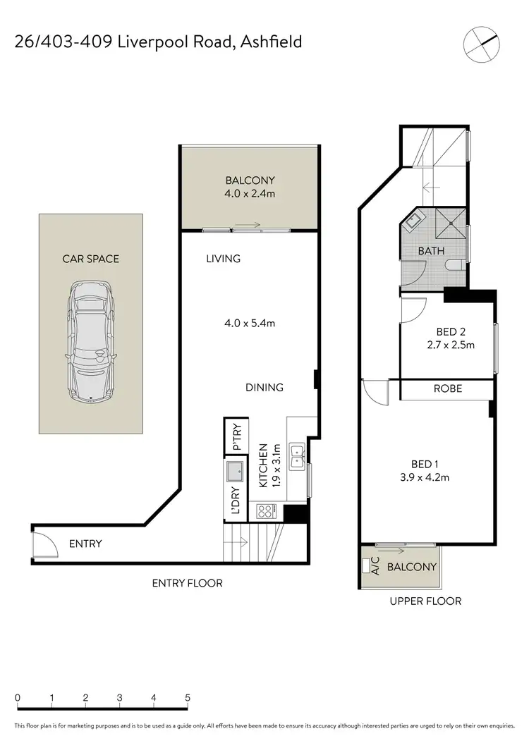 Floorplan of Homely apartment listing, 26/403-409 Liverpool Road, Ashfield NSW 2131