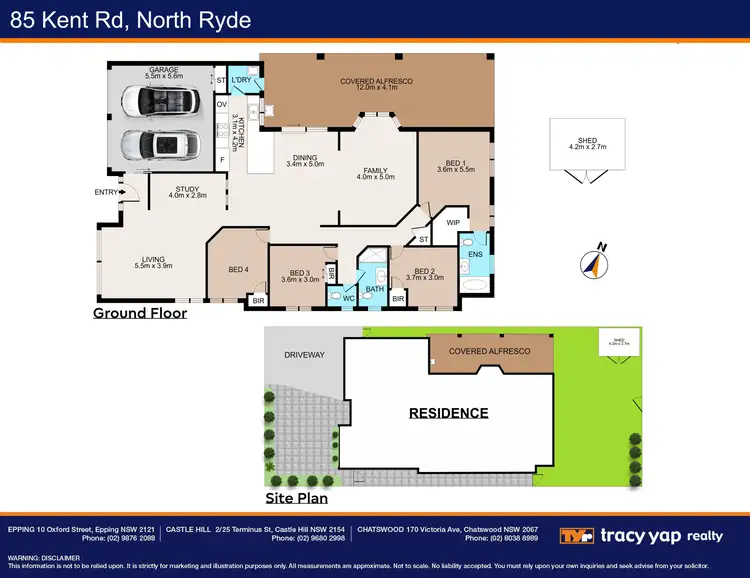 Floorplan of Homely house listing, 85 Kent Road, North Ryde NSW 2113