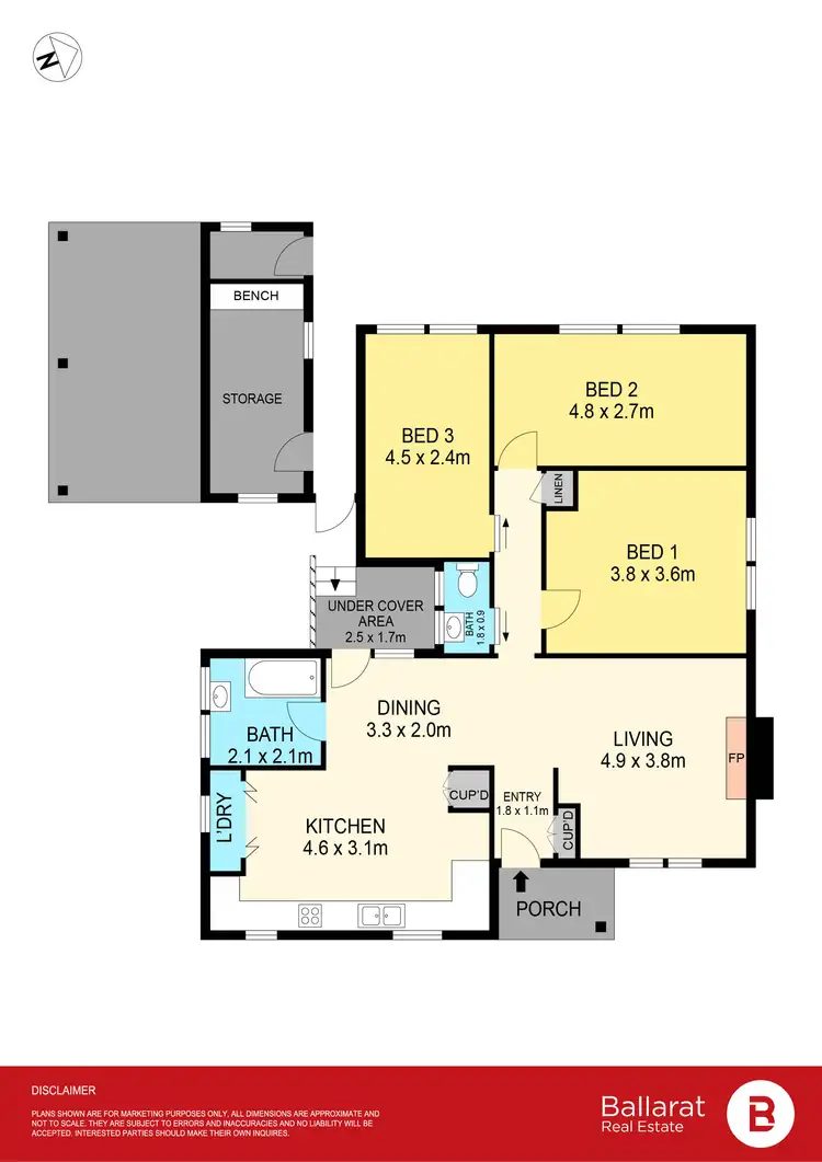 Floorplan of Homely house listing, 1009 Havelock Street, Ballarat North VIC 3350