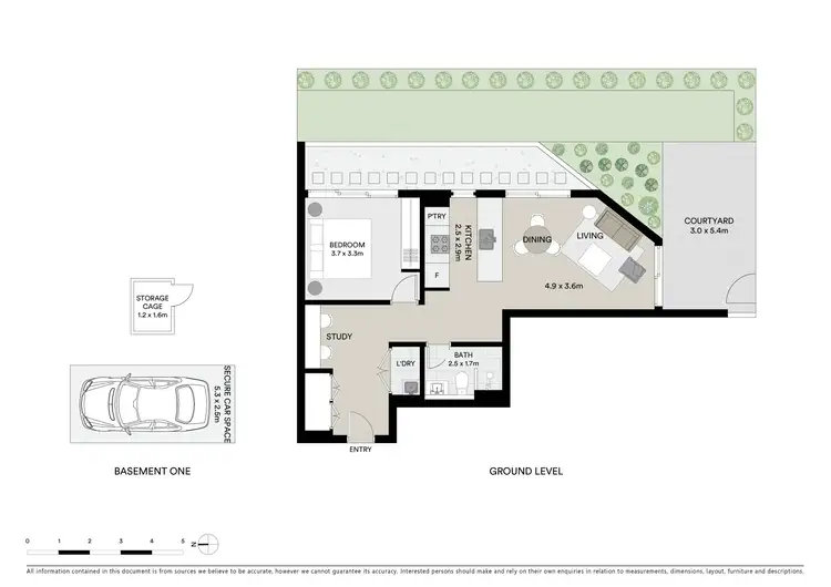 Floorplan of Homely apartment listing, G02/45 Atchison Street, Crows Nest NSW 2065