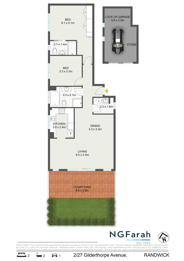 Floorplan of Homely unit listing, 2/27 Gilderthorpe Avenue, Randwick NSW 2031