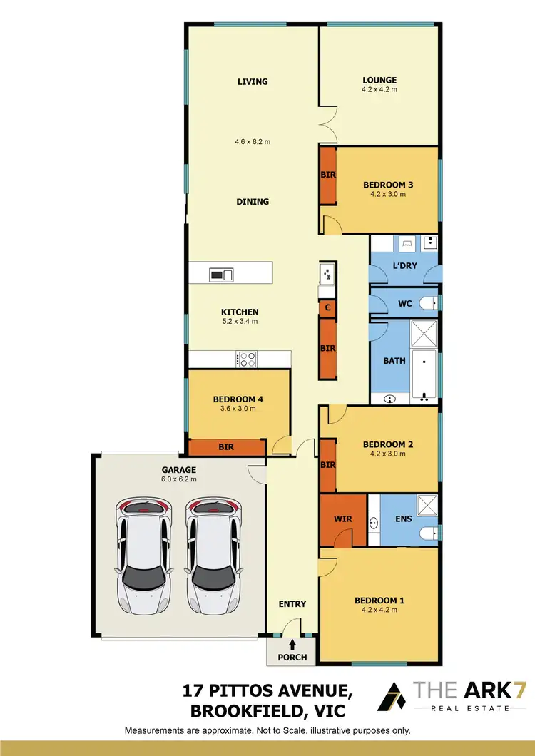 Floorplan of Homely house listing, 17 Pittos Avenue, Brookfield VIC 3338